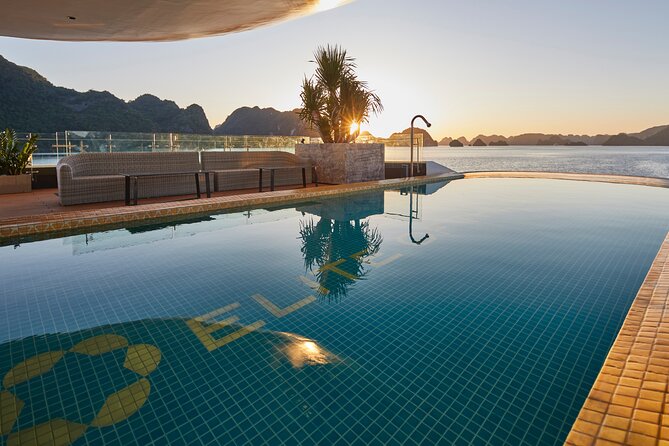 2 Days 1 Night Discovery Halong Lan Ha Bay Group for 2 adults - Day 1 in Lan Ha Bay: kayaking, swimming, tea, and a proper 8-course dinner