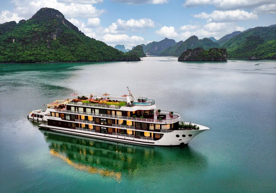 2 Days Halong 5 Stars Cruise with Free Pickup from Hanoi - Food on board: included meals, plus vegetarian requests that don’t stall the trip