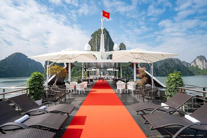 BEST SELLER - Halong 5 Star Day Cruise: Buffet, Wine & Jacuzzi - Sung Sot (Surprise) Cave: The Stop That Defines The Day