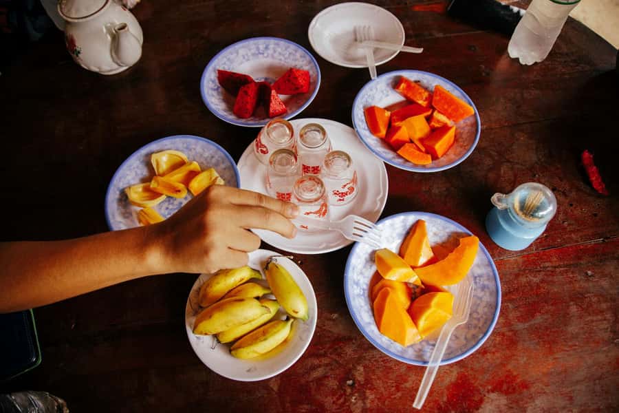 Can Tho: A Real Mekong Tour, Floating Market, Cacao & Life's - Organic cacao farm and cacao milk: what cacao becomes