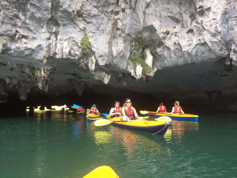 Cat Ba: Lan Ha, HaLong bay full day- biking, kayaking, lunch - Sunset party and the tea/wine ritual