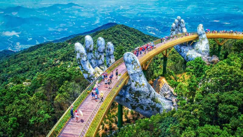Da Nang: Golden Bridge, Lady Buddha, Marble Mt & Am Phu Cave - Golden Bridge on Ba Na Hills: The Icon, the Height, and the Weather Reality