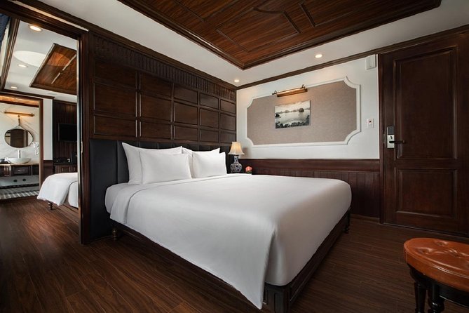 Doris Cruise 5 star cruise 2 days visiting Halong Bay Lan Ha Bay private balcony - Crew and group size: service you can feel