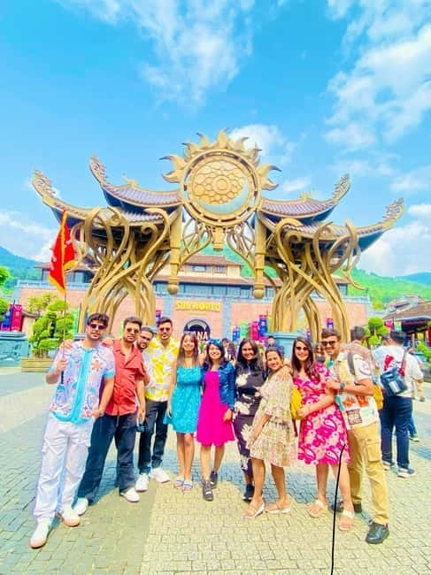 From Da Nang: Ba Na Hills and Golden Bridge tour & options - French Village and Fantasy Park: theme-park fun with real structure