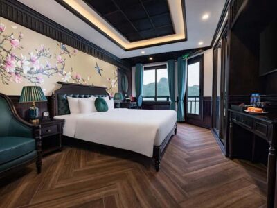 From Hanoi: 2-Day Cruise Trip with Private Balcony & Bathtub - Day 1 in Lan Ha: Dark and Bright Cave, kayaking or bamboo boats, and a swim