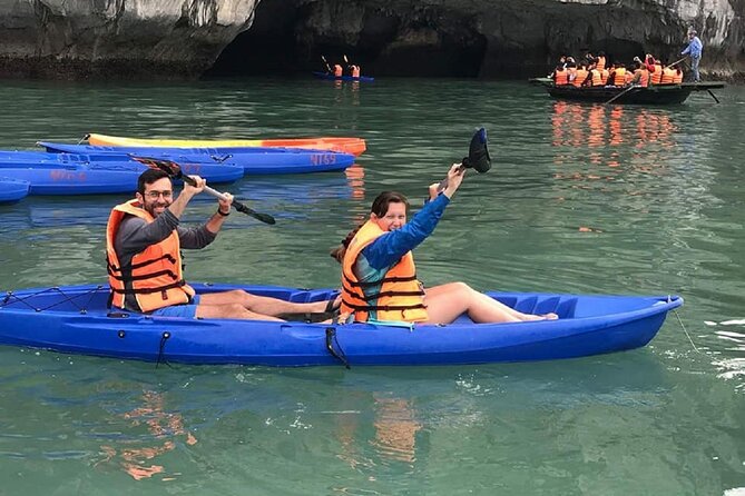 Ha Long Bay Cruise Day Tour - Cave, Kayaking, Swimming & Lunch - Titop Island: swimming hour plus a trek for the views