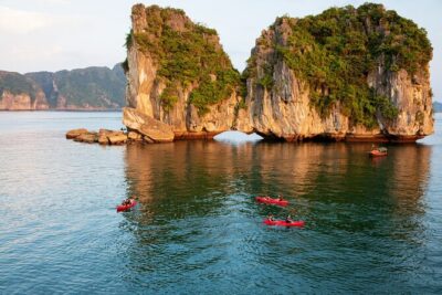 Halong Bay Cruise 2 days 1 night from Hanoi included transfer - Day 1 on the bay: cave sculptures, beach time, and getting fed well