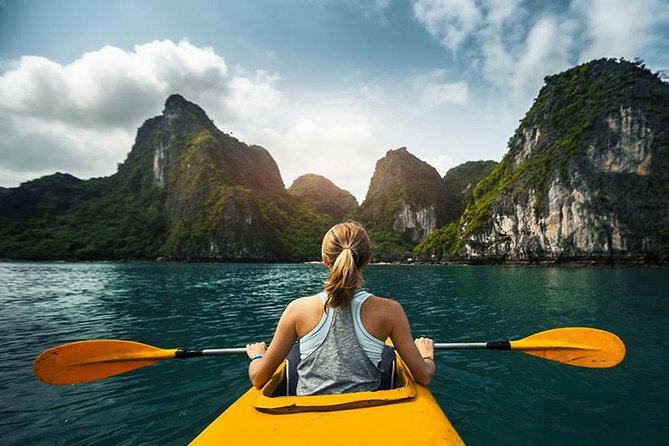 Halong Bay Full Day with Kayaking, Hiking viewpoint, Cave - Deluxe To Luxury - A deluxe Halong Bay day for $38: the value math