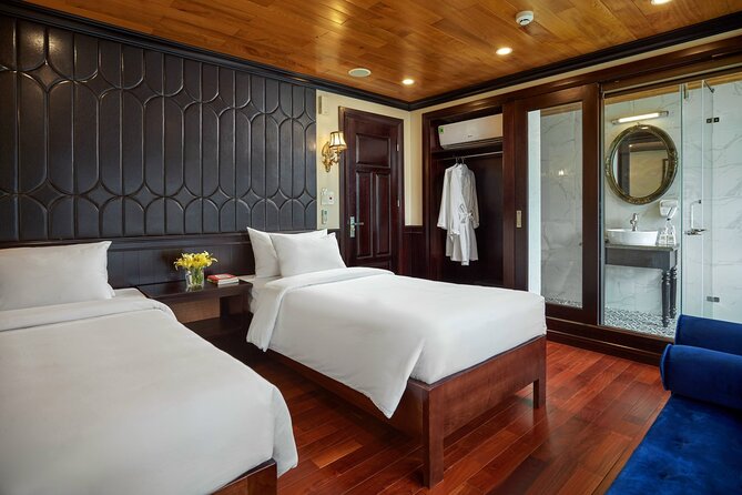 Halong Dragon Bay 5 Star Cruise 2D1N-All Inclusive,Cave,Transfer - Guides, onboard energy, and group size (up to 50)