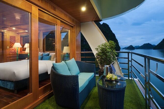 Halong Milalux 5 Star Cruise 2d1n,All inclusive,transfer - Halong Milalux on Tuan Chau: what this 20-cabin metal boat experience feels like