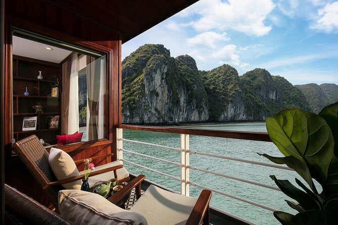 Halong Pandora 5 Star Cruise 2D1N-All Inclusive, cave, transfer - Overnight in Your Ensuite Balcony Cabin