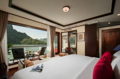 Hanoi: 2-Day Lan Ha & Halong Bay 5 Stars Cruise with Balcony - Day 1: From Hanoi to Tuan Chau, then caves, kayaking, swimming, and sunset
