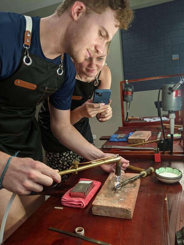 Hanoi: Unique Silver Ring/Pendant Making Workshop - What You Actually Do at the Workbench (Measuring to Polishing)