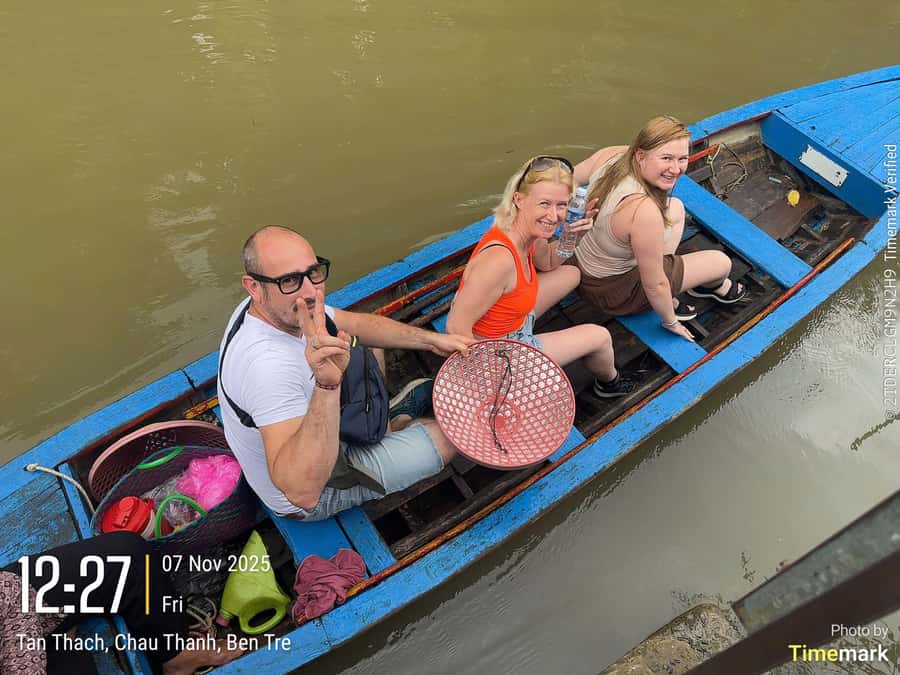 HCM: Authentic Mekong Delta - Boat, TukTuk, Khot Cake Making - Coconut Island Stop: Fruit, Home Tastings, and a Village-Scale View