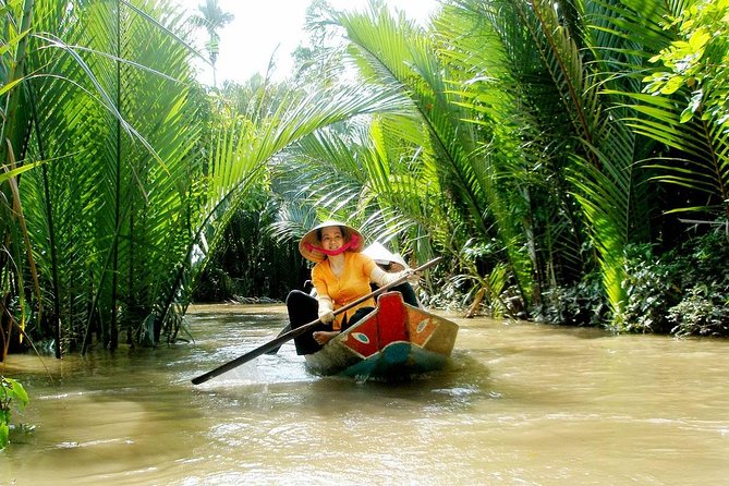 HCM:Mekong Delta Boat,Khotcake cooking Coconut Village,SmallGroup - Coconut canal rowing and village walks: seeing the delta at human speed