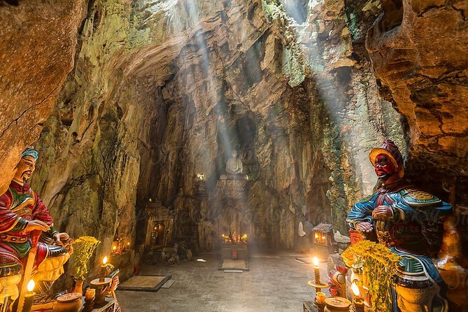 Marble Mountains - Am Phu Cave - Monkey Mountain Sunset tour - Am Phu Cave: how the guide turns dark corners into meaning