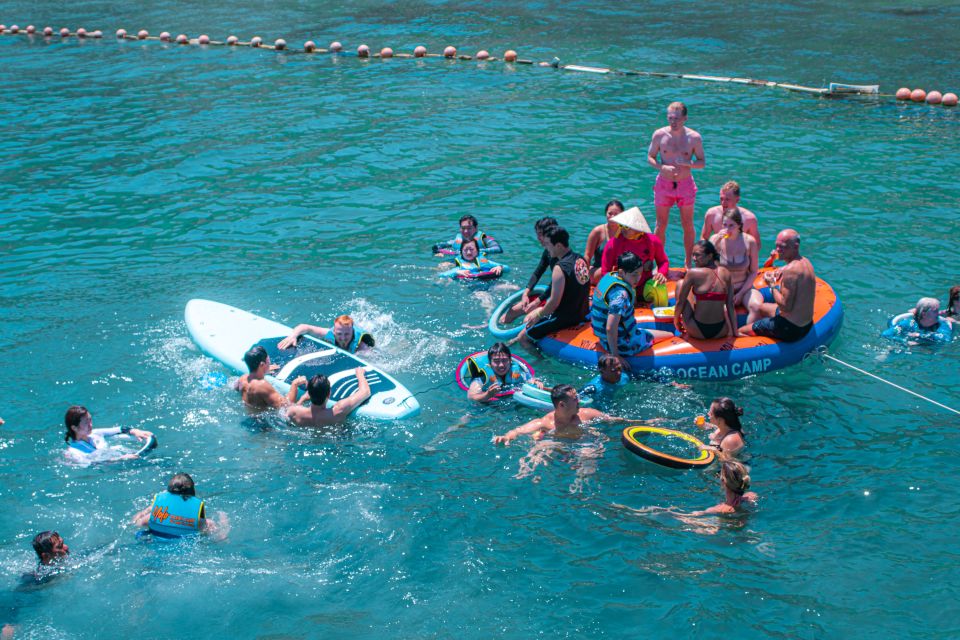 Nha Trang: Coral Reef Snorkeling and Floating Bar Party - Con Sẻ Tre Tourist Village: lunch, break time, and breathing room