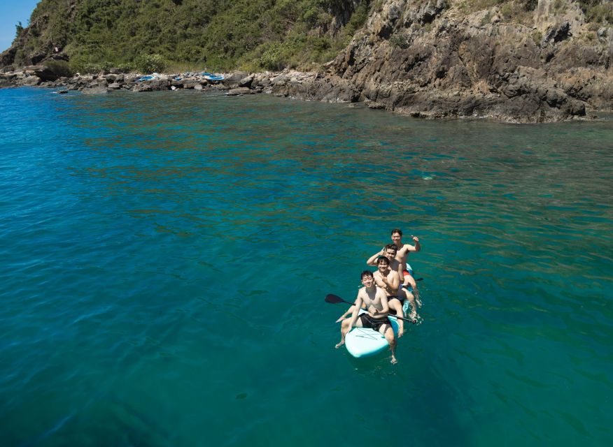 Nha Trang: Coral Reef Snorkeling and Floating Bar Party - The giant waterslide plus SUP and basket boat time