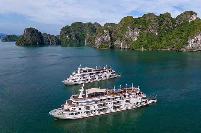 Paradise Elegance Cruise 3 days 2 nights Halong Bay Tour - Tien Ong Cave and Cua Van floating village: the culture-meets-scenery day