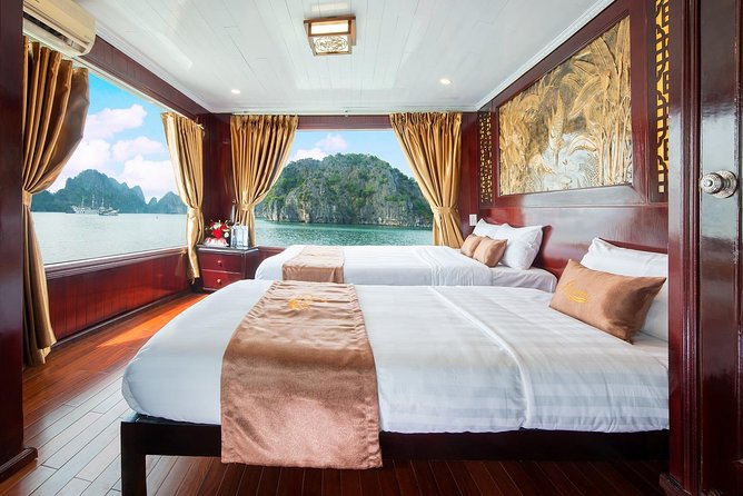 Renea Cruises - BEST Small Boat in Bai Tu Long & Halong Bay - Day 2: sunrise, Tai Chi, cave time, and a cooking demo