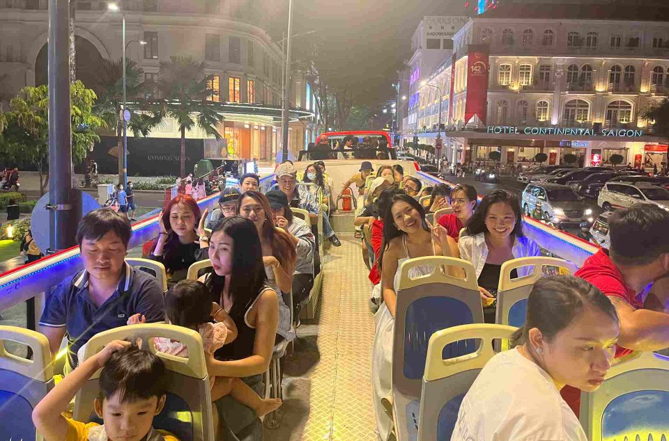 Saigon: City Sightseeing 45-Minute Panoramic Night Tour - Nha Rong Harbour and the Tran Hung Dao statue area: river energy in city lights